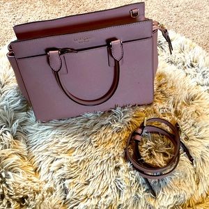 Kate Spade pink satchel with strap